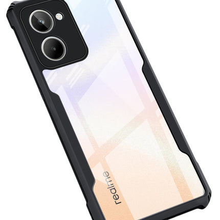 Mobizang Beetle for Realme 10 Pro Back Case | [Military Grade Protection] Shock Proof Slim Hybrid Bumper Cover (Black)