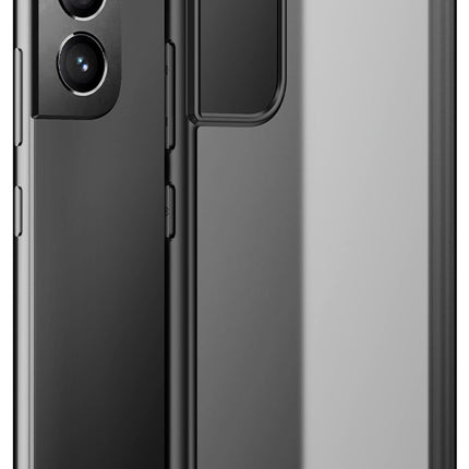 Shield Frosted Acrylic Back Shock Proof Case Cover for Samsung Galaxy S22 + ( Plus ) (Black)