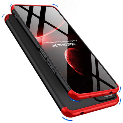 Double Dip Full 360 Protection Back Case Cover for Xiaomi 11i HyperCharge (Red , Black)