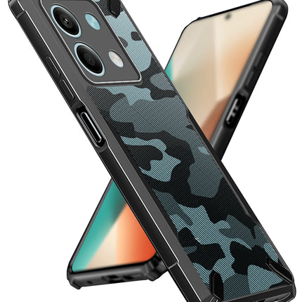 Mobizang Bull Camouflage Back Cover for Redmi Note 13 PRO | [Military Grade Protection] Shock Proof Slim Hybrid Bumper Case (Black)