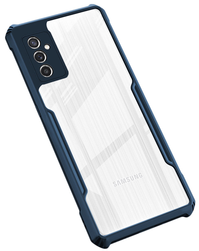 Beetle for Samsung Galaxy M52 (5G) Back Case, [Military Grade Protection] Shock Proof Slim Hybrid Bumper Cover (Blue)