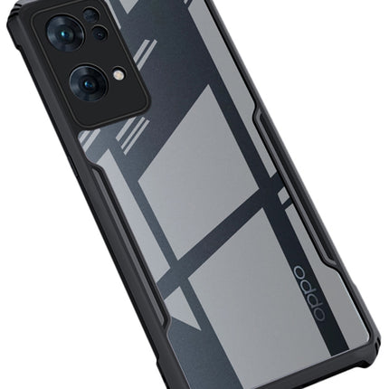 Beetle for Oppo Reno 7 Pro (5G)  Back Case , [Military Grade Protection] Shock Proof Slim Hybrid Bumper Cover (Black)