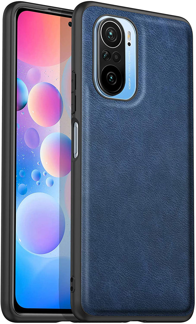 Tux Back Case for Mi 11X / Mi 11X PRO , Slim Leather Case with Soft Edge Shockproof Back Cover (Blue)