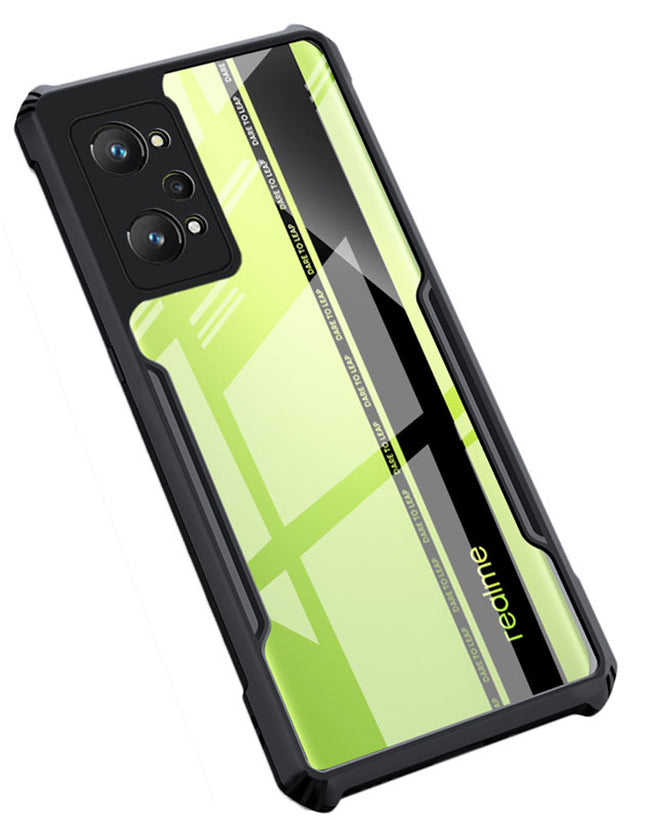 Beetle for Realme GT NEO 2 Back Case, [Military Grade Protection] Shock Proof Slim Hybrid Bumper Cover (Black)