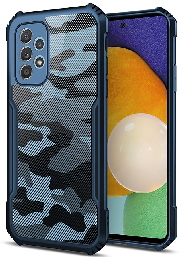 Beetle Camouflage for Samsung Galaxy A33 (5G) Back Case, [Military Grade Protection] Shock Proof Slim Hybrid Bumper Back Cover , Blue