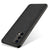 Soft Fabric Hybrid for Oppo F19 Back Cover, Shockproof Protection Slim Hard Back Case (Black)