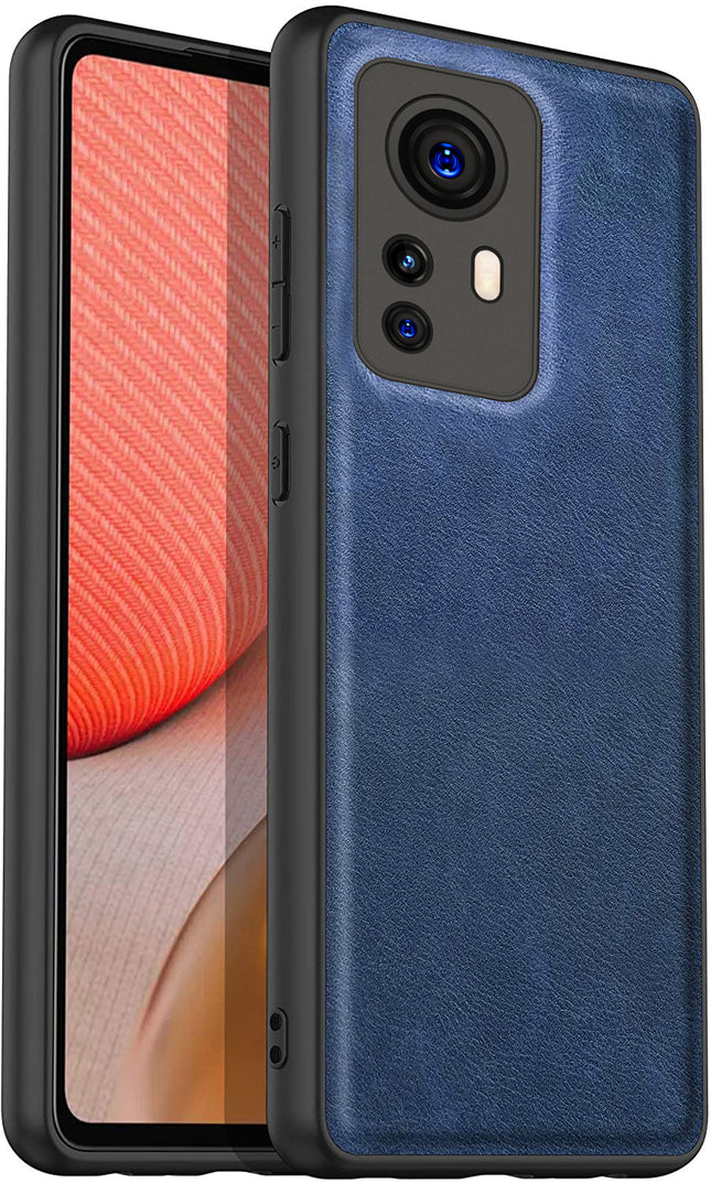 Tux Back Case for Xiaomi 12 PRO (5G) , Slim Leather Case with Shockproof Back Cover (Blue)