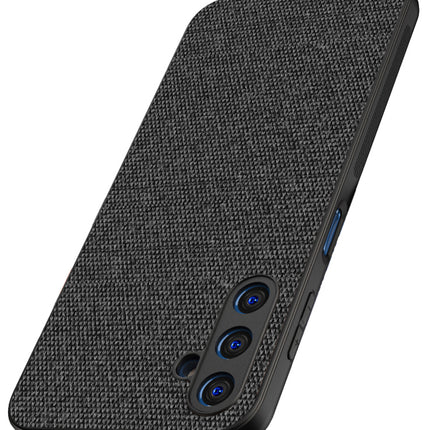 Mobizang Soft Full Fabric Protective Back Case Cover for Samsung Galaxy A14 (5G) | Shockproof Slim Hard Anti Slip Back Case (Black)