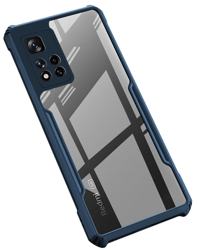 Beetle for Xiaomi 11i / 11i HyperCharge Back Case, [Military Grade Protection] Shock Proof Slim Hybrid Bumper Cover (Blue)