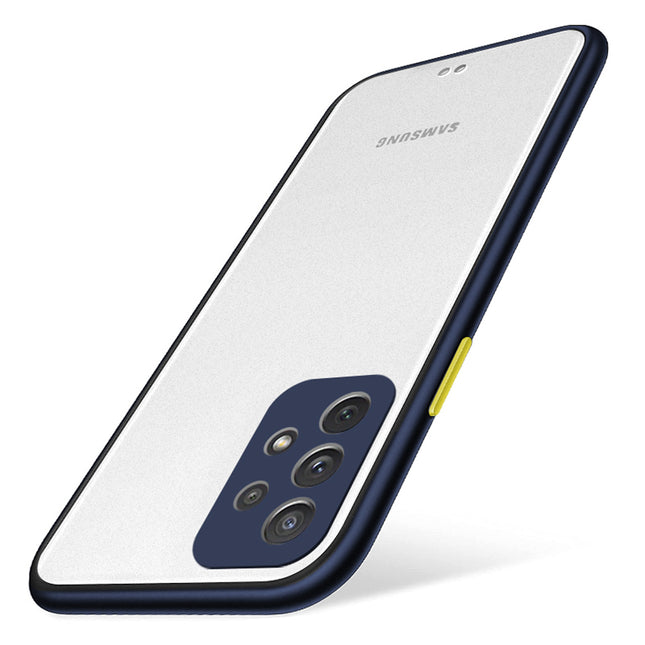 Paper Thin Back Cover For Samsung Galaxy A72 , Super Slim Matte Translucent Full Protection Back Case (Blue)