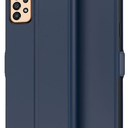 Mobizang Noble Slim Magnetic Leather Flip Case Cover for Samsung Galaxy A33 (5G) (Blue)