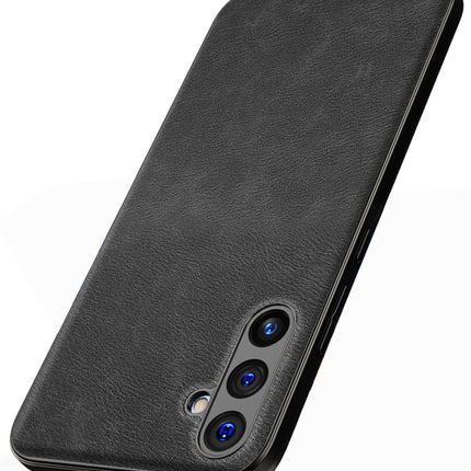Mobizang Tux Back Case for Samsung Galaxy A54 (5G) | Slim Leather Shockproof Camera Protection Back Cover (Black)