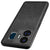 Mobizang Tux Leather Back Cover for Realme GT Neo 5 (5G) | Slim Shockproof Camera Protection Bumper Case (Black)