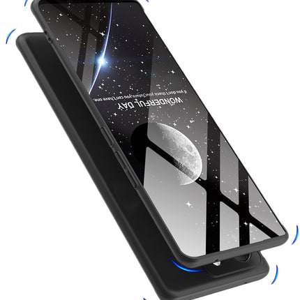 Mobizang Double Dip Full 360 Protection Back Case Cover for Vivo V29 PRO (Black)