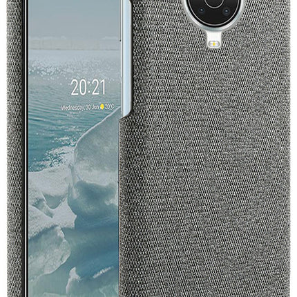 Woven Soft Fabric Case for Nokia G20 / Nokia G10 Back Cover, Shock Protection Slim Hard Anti Slip Back Cover (Grey)