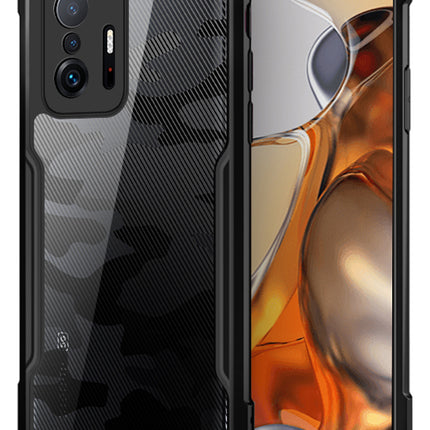 Beetle Camouflage for Xiaomi Mi 11T / Mi 11T Pro Back Case, [Military Grade Protection] Shock Proof Slim Hybrid Bumper Cover (Black)