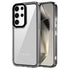 Mobizang Warrior Acrylic Clear Back Cover For Samsung Galaxy S24 ULTRA | Slim Shockproof [Military Grade Protection] Hybrid Bumper Case (Grey Sides)