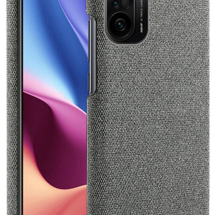 Woven Soft Fabric Case for Xiaomi Mi 11X / 11X Pro Back Cover, Shock Protection Slim Hard Anti Slip Back Cover (Grey)