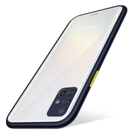 Paper Thin Back Cover For Samsung Galaxy A51 , Super Slim Matte Translucent Full Protection Back Case (Blue)