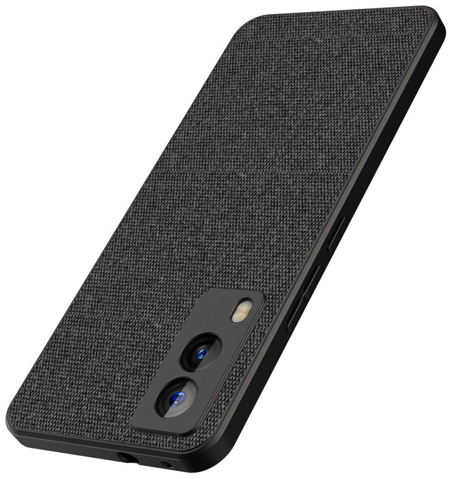 Soft Full Fabric Protective Back Case Cover for Vivo V21E (5G) (Black)