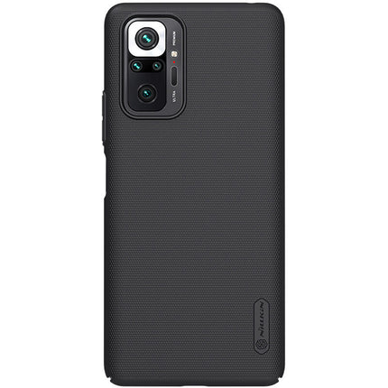 Nillkin Frosted Shield Hard Back Case Cover for Xiaomi Redmi Note 10 Pro / Note 10 Pro Max (Black)