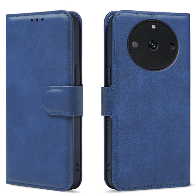 Mobizang Prime Slim Magnetic Flip Cover for Realme 11 Pro | PU Leather Shockproof Folio Case with Card Holders RFID Blocking Kickstand (Blue)