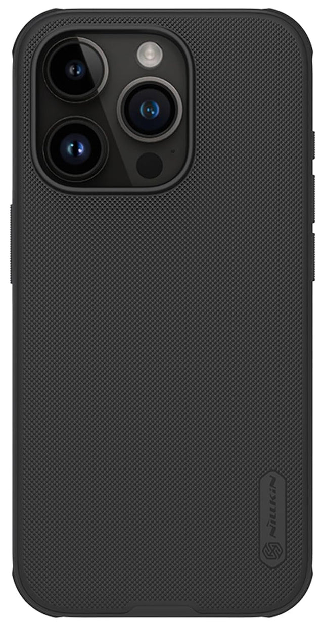 Mobizang Nillkin Super Frosted Shield Pro Hard Back Case Cover for Apple iPhone 15 Pro Max (Black)