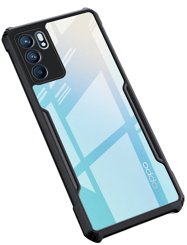 Beetle for Oppo Reno 6 Back Case , [Military Grade Protection] Shock Proof Slim Hybrid Bumper Cover (Black)