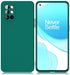 Matte Lens Protective Back Cover for OnePlus 9R / OnePlus 8T , Slim Silicone with Soft Lining Shockproof Flexible Full Body Bumper Case (Green)