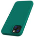 Mobizang Matte Protective Lens Flexible Back Cover for Apple iPhone 15 Plus | Slim Silicone with Soft Lining Shockproof Full Body Bumper Case (Green)