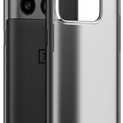 Shield Frosted Acrylic Back Shock Proof Case Cover for OnePlus 10 Pro (Black)