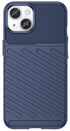 Mobizang Thunder Protective Flexible Back Cover for Apple iPhone 15 | Slim Anti Slip Rugged TPU Shockproof Full Body Bumper Case (Blue)