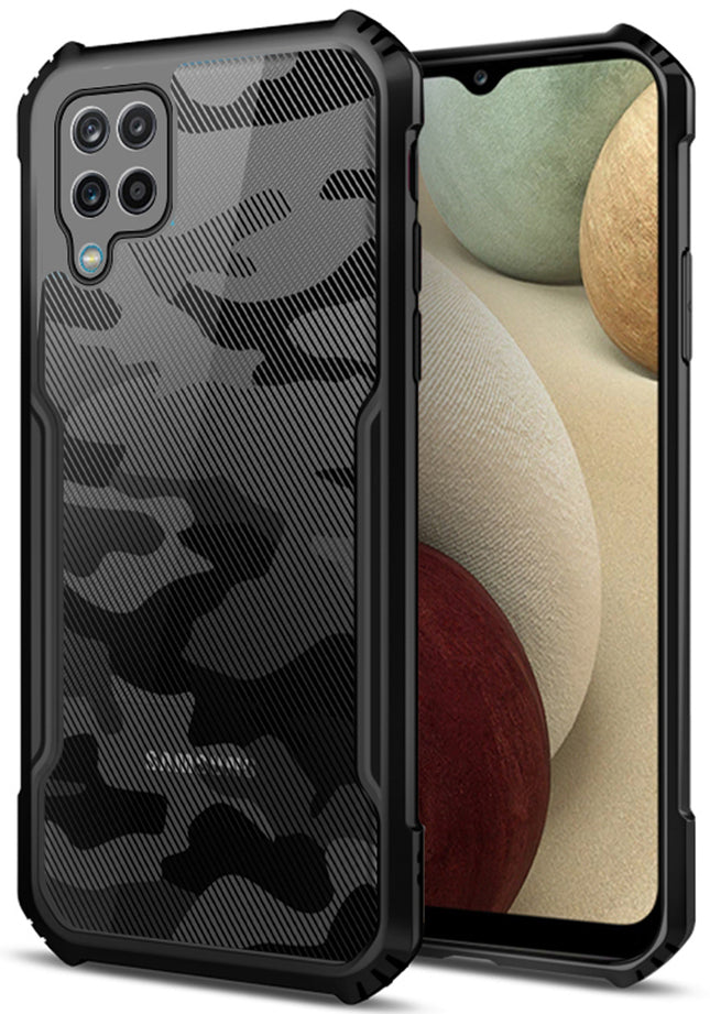Beetle Camouflage for Samsung Galaxy M42 Back Case, [Military Grade Protection] Shock Proof Slim Hybrid Bumper Cover (Black)