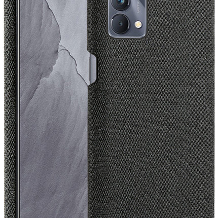 Woven Soft Fabric Case for Realme GT Master Back Cover, Shock Protection Slim Hard Anti Slip Back Cover (Black)