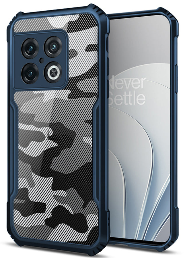 Beetle Camouflage for OnePlus 10 PRO Back Case, [Military Grade] Shockproof Slim Cover (Blue)
