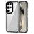 Mobizang Warrior Acrylic Clear Back Cover For Samsung Galaxy S23 Ultra | Slim Shockproof [Military Grade Protection] Hybrid Bumper Case (Grey Sides)