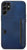 Mobizang Razor Wallet Back Case for Samsung Galaxy S23 Ultra | Slim PU Leather & Fabric Cover with Inbuilt Card Pocket (Blue)