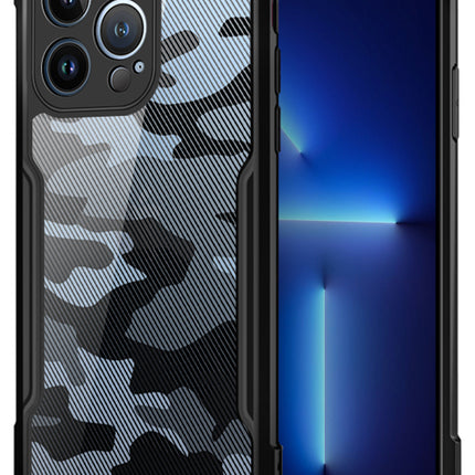 Beetle Camouflage for Apple iPhone 13 Pro Max Back Case, [Military Grade Protection] Shock Proof Slim Hybrid Bumper Cover (Black)