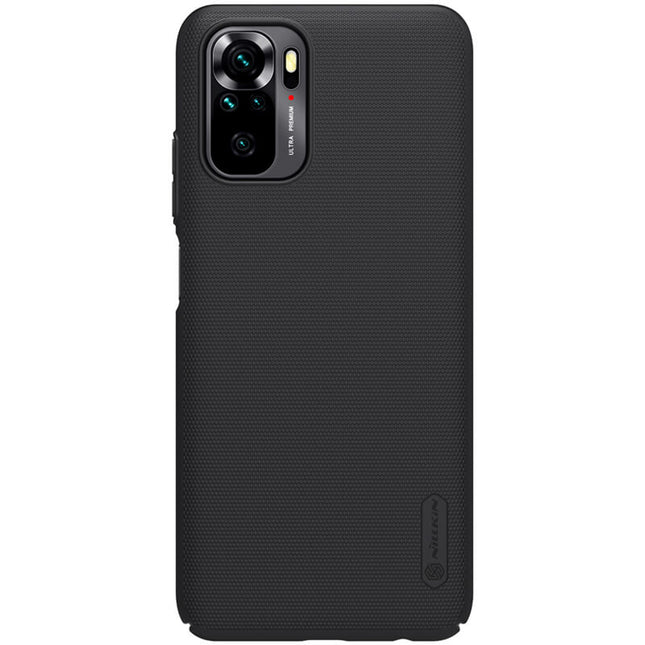 Nillkin Frosted Shield Hard Back Case Cover for Xiaomi Redmi Note 10 / Note 10S (Black)