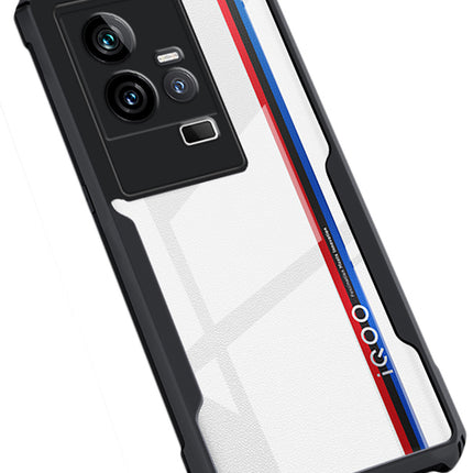 Mobizang Beetle for IQOO 11 (5G) Back Case | [Military Grade Protection] Shock Proof Slim Hybrid Bumper Cover (Black)