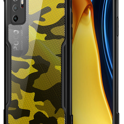 Beetle Camouflage for Poco M3 PRO / Redmi Note 10T 5G Back Case, [Military Grade Protection] Shock Proof Slim Hybrid Bumper Cover (Black)
