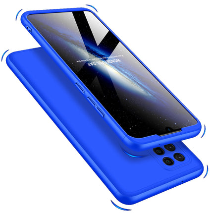 Double Dip Full 360 Protection Back Case Cover for Samsung Galaxy M42 (Blue)
