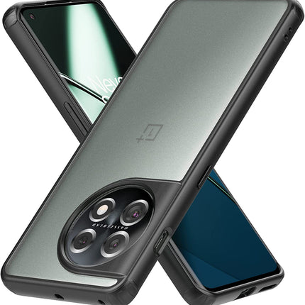 Mobizang Shield Frosted Acrylic Back Shock Proof Case Cover for OnePlus 11 (Black)