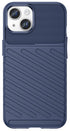 Mobizang Thunder Protective Flexible Back Cover for Apple iPhone 15 Plus | Slim Anti Slip Rugged TPU Shockproof Full Body Bumper Case (Blue)