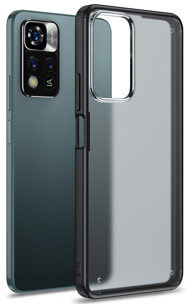 Shield Frosted Acrylic Back Shock Proof Case Cover for Xiaomi 11i HyperCharge (Black)