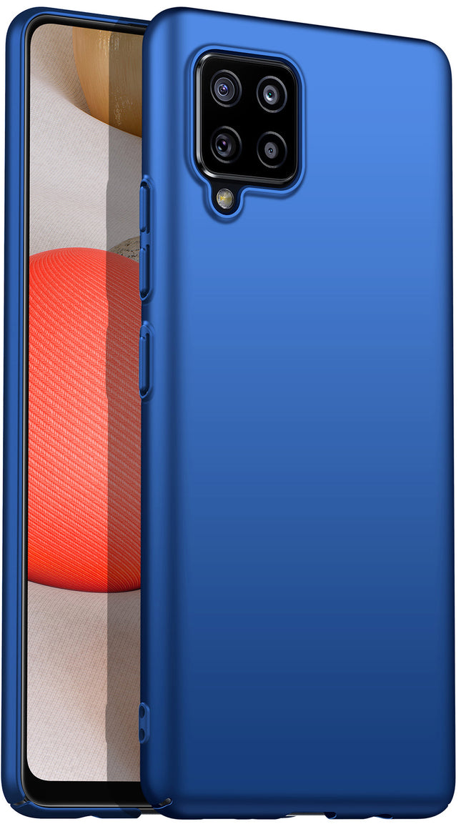 Silk Smooth Finish [Full Coverage] All Sides Protection Slim Back Cover For Samsung Galaxy M42 (5G) (Blue)