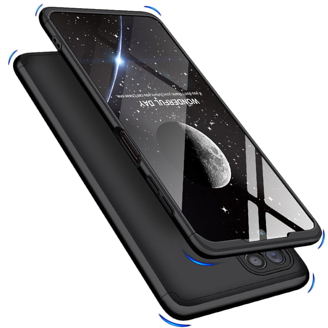Double Dip Full 360 Protection Back Case Cover for Samsung Galaxy A22 (5G) (Black)