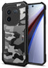 Mobizang Beetle Camouflage Back Cover for IQOO 12 | [Military Grade Protection] Shock Proof Slim Hybrid Bumper Case (Black)