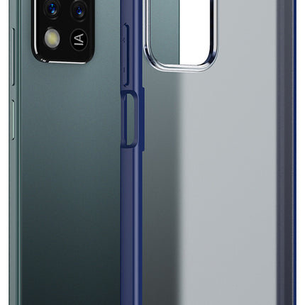 Shield Frosted Acrylic Back Shock Proof Case Cover for Xiaomi 11i HyperCharge (Blue)