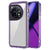 Mobizang Warrior Acrylic Clear Back Cover For OnePlus 11R | Slim Shockproof [Military Grade Protection] Hybrid Bumper Case (Purple Sides)